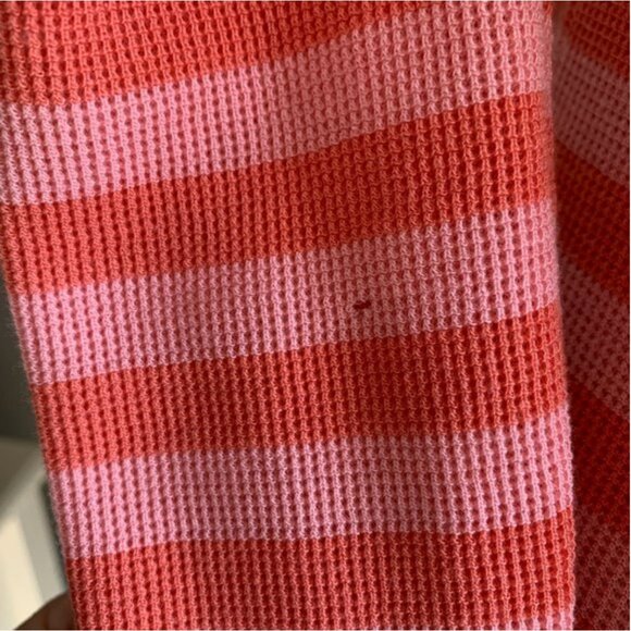 Talbots Striped Scoop Neck Hoodie with Kangaroo Pockets Size Petite Small - Picture 6 of 6